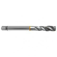 1/2-13 2B 3-Flute Cobalt Yellow Ring Semi-Bottoming 40 degree Spiral Flute Tap-Bright - Americas Industrial Supply
