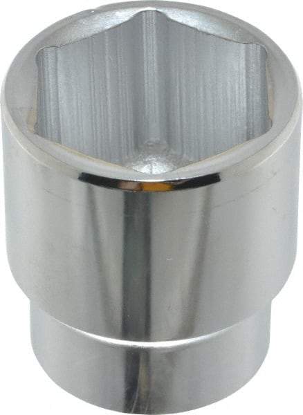 Proto - 1-7/16", 1/2" Drive, Standard Hand Socket - 6 Points, 2-1/8" OAL, Chrome Finish - Americas Industrial Supply