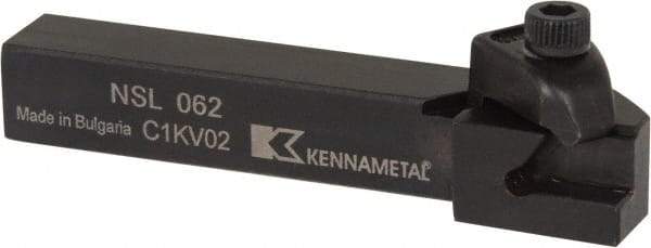 Kennametal - Internal/External Thread, Left Hand Cut, 3/8" Shank Width x 3/8" Shank Height Indexable Threading Toolholder - 2-1/2" OAL, N.2L Insert Compatibility, NS Toolholder, Series Top Notch - Americas Industrial Supply