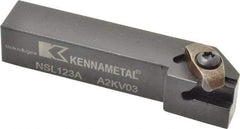 Kennametal - Internal/External Thread, Left Hand Cut, 3/4" Shank Width x 3/4" Shank Height Indexable Threading Toolholder - 4" OAL, N.3L Insert Compatibility, NS Toolholder, Series Top Notch - Americas Industrial Supply