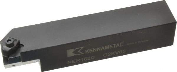 Kennametal - Internal/External Thread, Right Hand Cut, 1" Shank Width x 1" Shank Height Indexable Threading Toolholder - 5" OAL, N.2L Insert Compatibility, NE Toolholder, Series Top Notch - Americas Industrial Supply