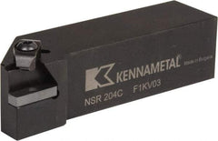 Kennametal - Internal/External Thread, Right Hand Cut, 1-1/4" Shank Width x 1-1/4" Shank Height Indexable Threading Toolholder - 5" OAL, N.4R Insert Compatibility, NS Toolholder, Series Top Notch - Americas Industrial Supply