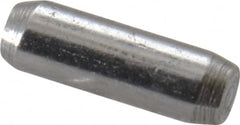 Made in USA - 1/16" Diam x 3/16" Pin Length 416 Stainless Steel Precision Dowel Pin - Passivated Finish, C 36-42 Hardness, 2 Beveled End - Americas Industrial Supply