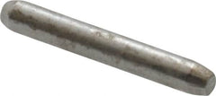 Made in USA - 1/16" Diam x 7/16" Pin Length 416 Stainless Steel Precision Dowel Pin - Passivated Finish, C 36-42 Hardness, 2 Beveled End - Americas Industrial Supply