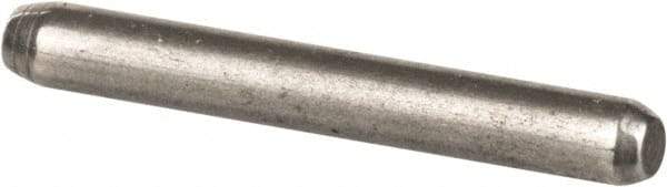 Made in USA - 1/16" Diam x 1/2" Pin Length 416 Stainless Steel Precision Dowel Pin - Passivated Finish, C 36-42 Hardness, 2 Beveled End - Americas Industrial Supply