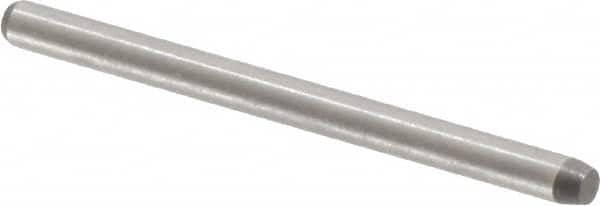 Made in USA - 1/16" Diam x 7/8" Pin Length 416 Stainless Steel Precision Dowel Pin - Passivated Finish, C 36-42 Hardness, 2 Beveled End - Americas Industrial Supply