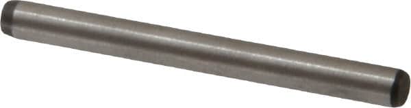 Made in USA - 3/32" Diam x 1" Pin Length 416 Stainless Steel Precision Dowel Pin - Passivated Finish, C 36-42 Hardness, 2 Beveled End - Americas Industrial Supply