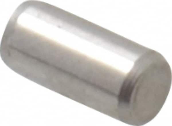 Made in USA - 3/32" Diam x 3/16" Pin Length 416 Stainless Steel Precision Dowel Pin - Passivated Finish, C 36-42 Hardness, 2 Beveled End - Americas Industrial Supply