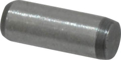 Made in USA - 3/32" Diam x 1/4" Pin Length 416 Stainless Steel Precision Dowel Pin - Passivated Finish, C 36-42 Hardness, 2 Beveled End - Americas Industrial Supply