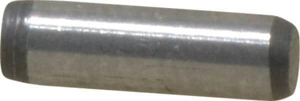 Made in USA - 3/32" Diam x 5/16" Pin Length 416 Stainless Steel Precision Dowel Pin - Passivated Finish, C 36-42 Hardness, 2 Beveled End - Americas Industrial Supply