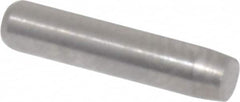 Made in USA - 3/32" Diam x 7/16" Pin Length 416 Stainless Steel Precision Dowel Pin - Passivated Finish, C 36-42 Hardness, 2 Beveled End - Americas Industrial Supply