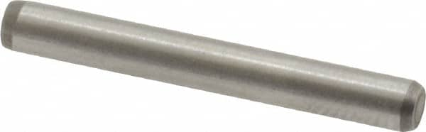 Made in USA - 1/8" Diam x 1" Pin Length 416 Stainless Steel Precision Dowel Pin - Passivated Finish, C 36-42 Hardness, 2 Beveled End - Americas Industrial Supply