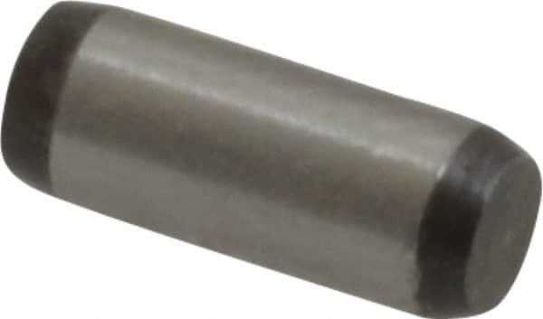 Made in USA - 1/8" Diam x 5/16" Pin Length 416 Stainless Steel Precision Dowel Pin - Passivated Finish, C 36-42 Hardness, 2 Beveled End - Americas Industrial Supply