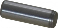Made in USA - 1/8" Diam x 3/8" Pin Length 416 Stainless Steel Precision Dowel Pin - Passivated Finish, C 36-42 Hardness, 2 Beveled End - Americas Industrial Supply