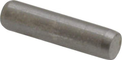 Made in USA - 1/8" Diam x 1/2" Pin Length 416 Stainless Steel Precision Dowel Pin - Passivated Finish, C 36-42 Hardness, 2 Beveled End - Americas Industrial Supply