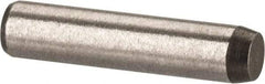 Made in USA - 1/8" Diam x 9/16" Pin Length 416 Stainless Steel Precision Dowel Pin - Passivated Finish, C 36-42 Hardness, 2 Beveled End - Americas Industrial Supply