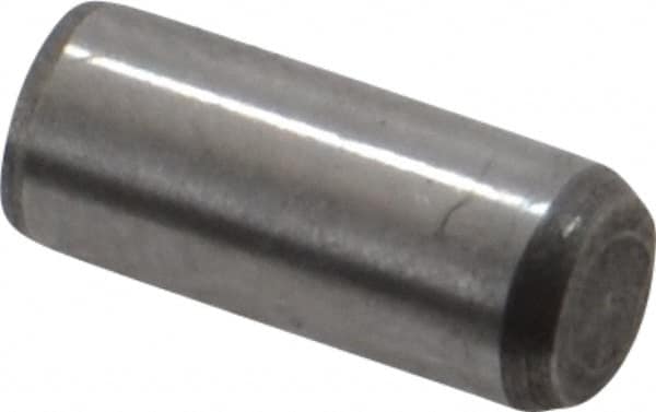 Made in USA - 5/32" Diam x 3/8" Pin Length 416 Stainless Steel Precision Dowel Pin - Passivated Finish, C 36-42 Hardness, 2 Beveled End - Americas Industrial Supply