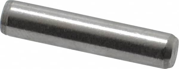 Made in USA - 5/32" Diam x 3/4" Pin Length 416 Stainless Steel Precision Dowel Pin - Passivated Finish, C 36-42 Hardness, 2 Beveled End - Americas Industrial Supply