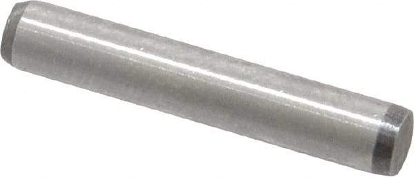 Made in USA - 5/32" Diam x 7/8" Pin Length 416 Stainless Steel Precision Dowel Pin - Passivated Finish, C 36-42 Hardness, 2 Beveled End - Americas Industrial Supply