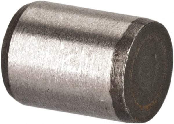 Made in USA - 3/16" Diam x 1/4" Pin Length 416 Stainless Steel Precision Dowel Pin - Passivated Finish, C 36-42 Hardness, 2 Beveled End - Americas Industrial Supply