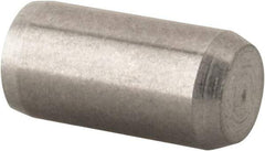 Made in USA - 3/16" Diam x 3/8" Pin Length 416 Stainless Steel Precision Dowel Pin - Passivated Finish, C 36-42 Hardness, 2 Beveled End - Americas Industrial Supply