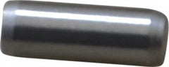 Made in USA - 3/16" Diam x 1/2" Pin Length 416 Stainless Steel Precision Dowel Pin - Passivated Finish, C 36-42 Hardness, 2 Beveled End - Americas Industrial Supply