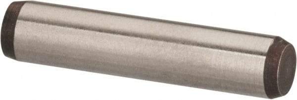Made in USA - 3/16" Diam x 7/8" Pin Length 416 Stainless Steel Precision Dowel Pin - Passivated Finish, C 36-42 Hardness, 2 Beveled End - Americas Industrial Supply