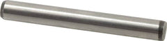 Made in USA - 1/4" Diam x 2" Pin Length 416 Stainless Steel Precision Dowel Pin - Passivated Finish, C 36-42 Hardness, 2 Beveled End - Americas Industrial Supply