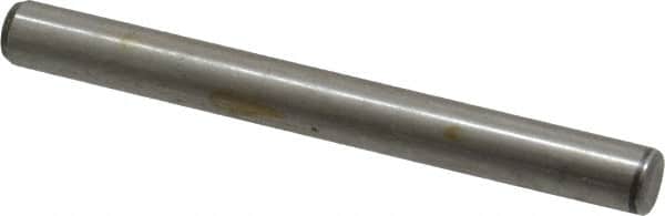 Made in USA - 1/4" Diam x 2-1/2" Pin Length 416 Stainless Steel Precision Dowel Pin - Passivated Finish, C 36-42 Hardness, 2 Beveled End - Americas Industrial Supply
