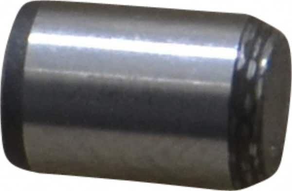 Made in USA - 1/4" Diam x 3/8" Pin Length 416 Stainless Steel Precision Dowel Pin - Passivated Finish, C 36-42 Hardness, 2 Beveled End - Americas Industrial Supply