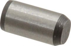 Made in USA - 1/4" Diam x 1/2" Pin Length 416 Stainless Steel Precision Dowel Pin - Passivated Finish, C 36-42 Hardness, 2 Beveled End - Americas Industrial Supply