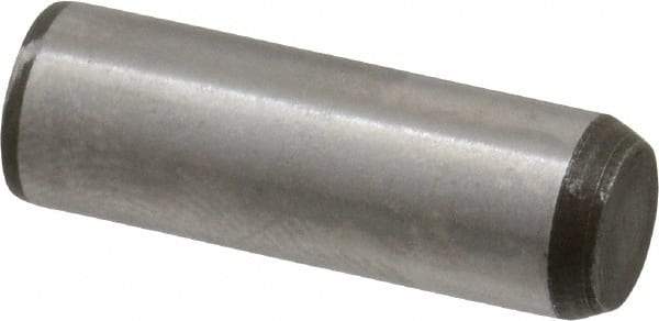 Made in USA - 1/4" Diam x 3/4" Pin Length 416 Stainless Steel Precision Dowel Pin - Passivated Finish, C 36-42 Hardness, 2 Beveled End - Americas Industrial Supply