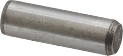 Made in USA - 5/16" Diam x 1" Pin Length 416 Stainless Steel Precision Dowel Pin - Passivated Finish, C 36-42 Hardness, 2 Beveled End - Americas Industrial Supply