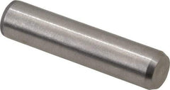 Made in USA - 5/16" Diam x 1-3/8" Pin Length 416 Stainless Steel Precision Dowel Pin - Passivated Finish, C 36-42 Hardness, 2 Beveled End - Americas Industrial Supply