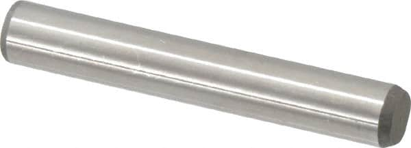 Made in USA - 5/16" Diam x 2" Pin Length 416 Stainless Steel Precision Dowel Pin - Passivated Finish, C 36-42 Hardness, 2 Beveled End - Americas Industrial Supply