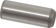 Made in USA - 3/8" Diam x 1" Pin Length 416 Stainless Steel Precision Dowel Pin - Passivated Finish, C 36-42 Hardness, 2 Beveled End - Americas Industrial Supply