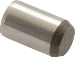 Made in USA - 3/8" Diam x 5/8" Pin Length 416 Stainless Steel Precision Dowel Pin - Passivated Finish, C 36-42 Hardness, 2 Beveled End - Americas Industrial Supply