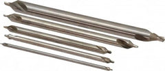 Keo - 5 Piece, #1 to 5, Plain Edge, High Speed Steel Combo Drill & Countersink Set - 60° Incl Angle - Americas Industrial Supply