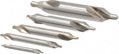 Keo - 5 Piece, #1 to 5, Plain Edge, Cobalt Combo Drill & Countersink Set - 60° Incl Angle - Americas Industrial Supply