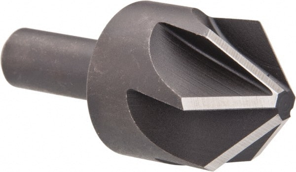 Keo - 1-1/4" Head Diam, 1/2" Shank Diam, 6 Flute 90° High Speed Steel Countersink - Americas Industrial Supply