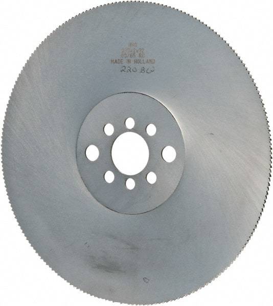 Kinkelder Saw - 225mm Blade Diam, 220 Teeth, High Speed Steel Cold Saw Blade - 32mm Arbor Hole Diam, 2mm Blade Thickness - Americas Industrial Supply