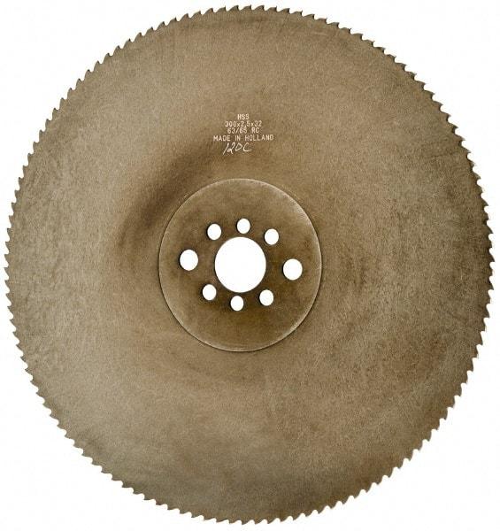 Kinkelder Saw - 300mm Blade Diam, 120 Teeth, High Speed Steel Cold Saw Blade - 32mm Arbor Hole Diam, 2.5mm Blade Thickness - Americas Industrial Supply