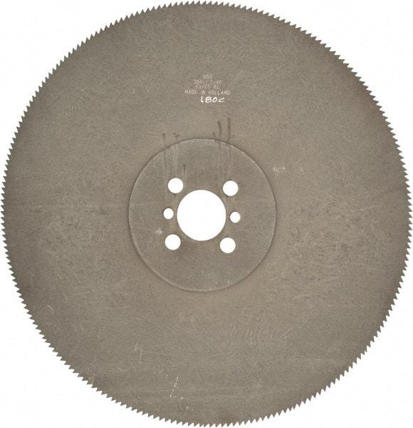 Kinkelder Saw - 350mm Blade Diam, 180 Teeth, High Speed Steel Cold Saw Blade - 40mm Arbor Hole Diam, 2.5mm Blade Thickness - Americas Industrial Supply