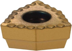 Komet - WOEX05T304 03 Grade BK8425 Carbide Indexable Drill Insert - TiAlN/TiN Finish, Trigon, 8mm Inscribed Circle - Americas Industrial Supply