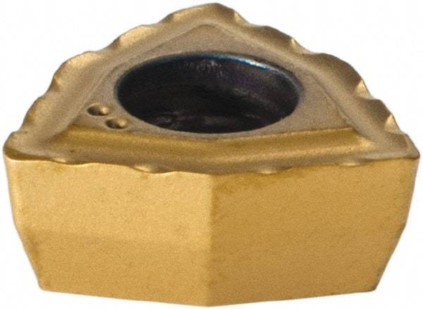 Komet - WOEX040304 13 Grade BK8425 Carbide Indexable Drill Insert - TiAlN/TiN Finish, Trigon, 1/4" Inscribed Circle - Americas Industrial Supply
