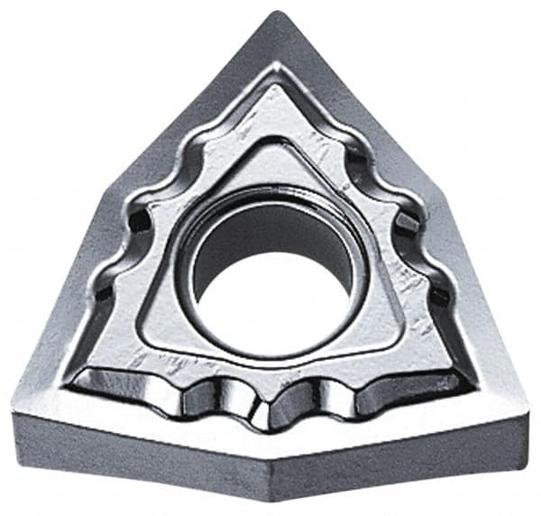 Kyocera - WNMG432 AH Grade KW10 Carbide Turning Insert - Uncoated, 80° Trigon, 1/2" Inscr Circle, 3/16" Thick, 1/32" Corner Radius - Americas Industrial Supply