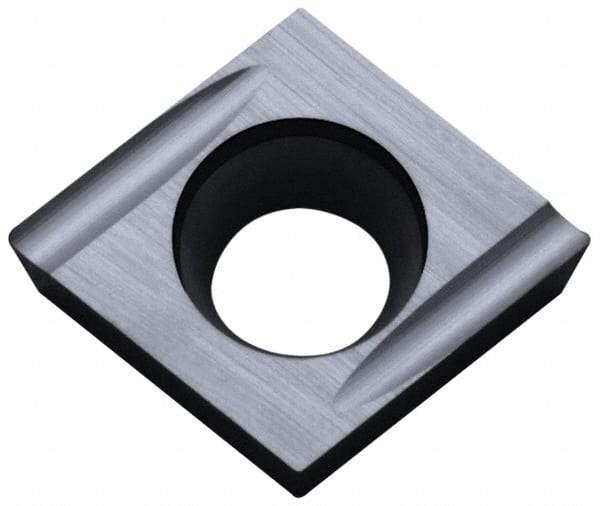 Kyocera - CCGT32.50.2 U Grade PR930 Carbide Turning Insert - TiCN Finish, 80° Diamond, 3/8" Inscr Circle, 5/32" Thick, 0.0039" Corner Radius - Americas Industrial Supply