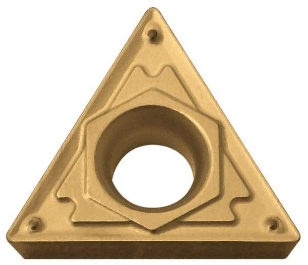 Kyocera - TCMT21.52 HQ Grade CA5525 Carbide Turning Insert - TiCN/Al2O3/TiN Finish, 60° Triangle, 1/4" Inscr Circle, 3/32" Thick, 1/32" Corner Radius - Americas Industrial Supply