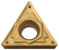 Kyocera - TCMT21.52 HQ Grade CA5525 Carbide Turning Insert - TiCN/Al2O3/TiN Finish, 60° Triangle, 1/4" Inscr Circle, 3/32" Thick, 1/32" Corner Radius - Americas Industrial Supply