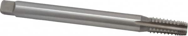 Hertel - 1/4-18 NPT, 5 Flute, High Speed Steel, Extension Pipe Tap - 6" OAL, 1-1/16" Thread Length - Americas Industrial Supply